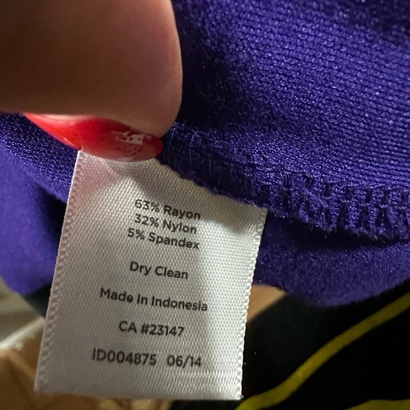 Size 8 Talbots Purple Dress - Picture 4 of 4